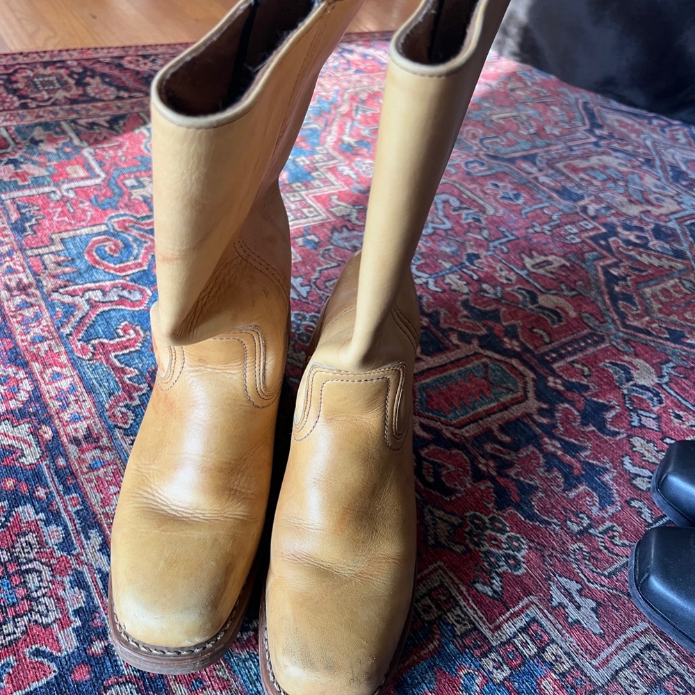 Frye Women's Tan Heeled Boots